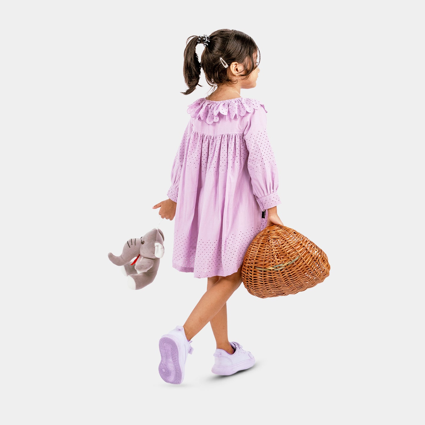 Scallop Gather Dress