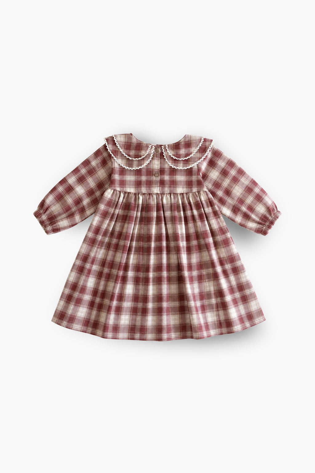 Double collar plaid frock