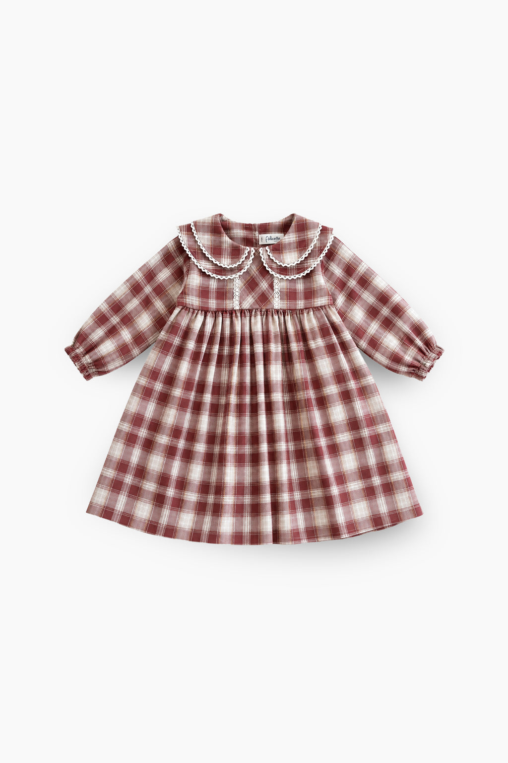 Double collar plaid frock