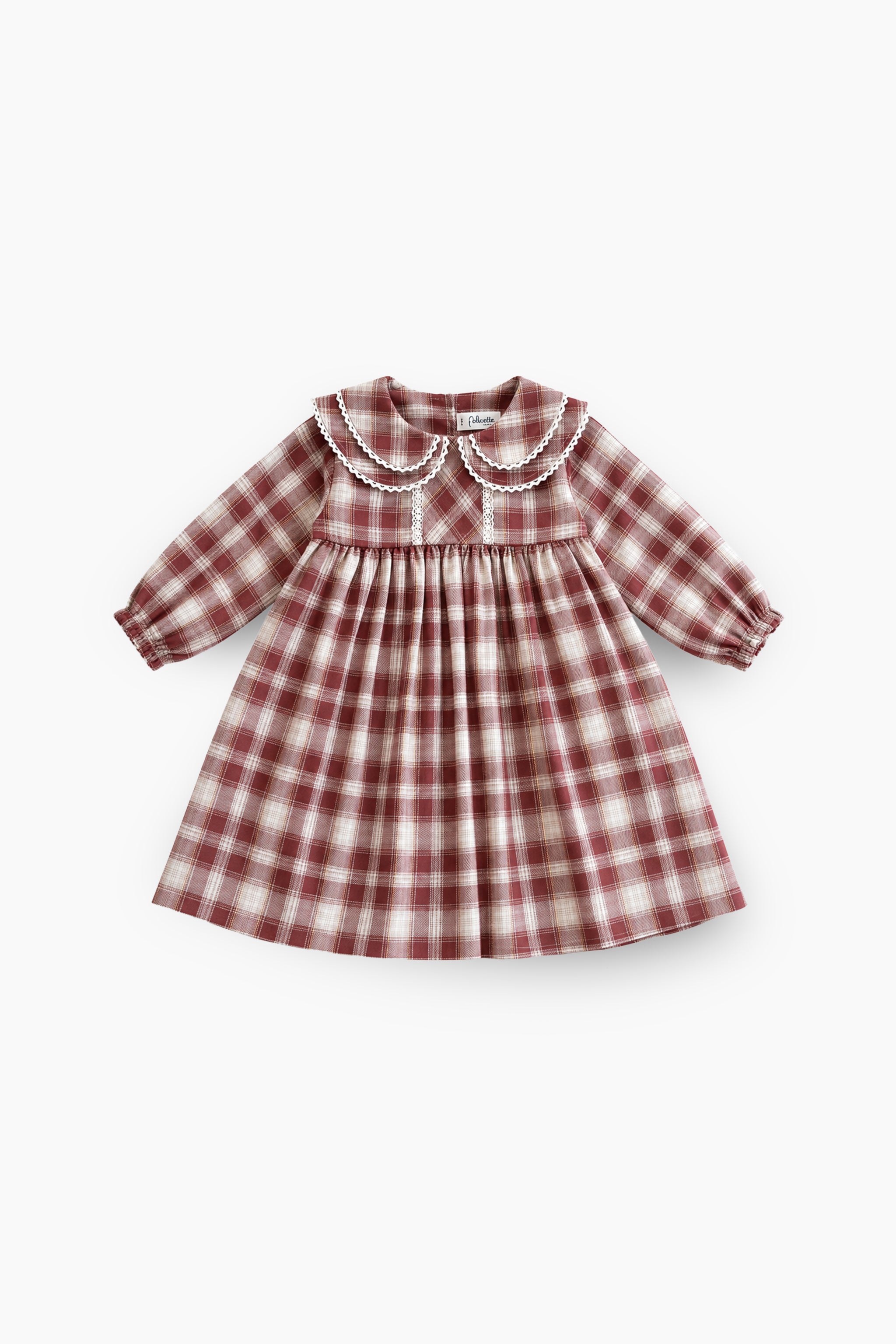 Double collar plaid frock