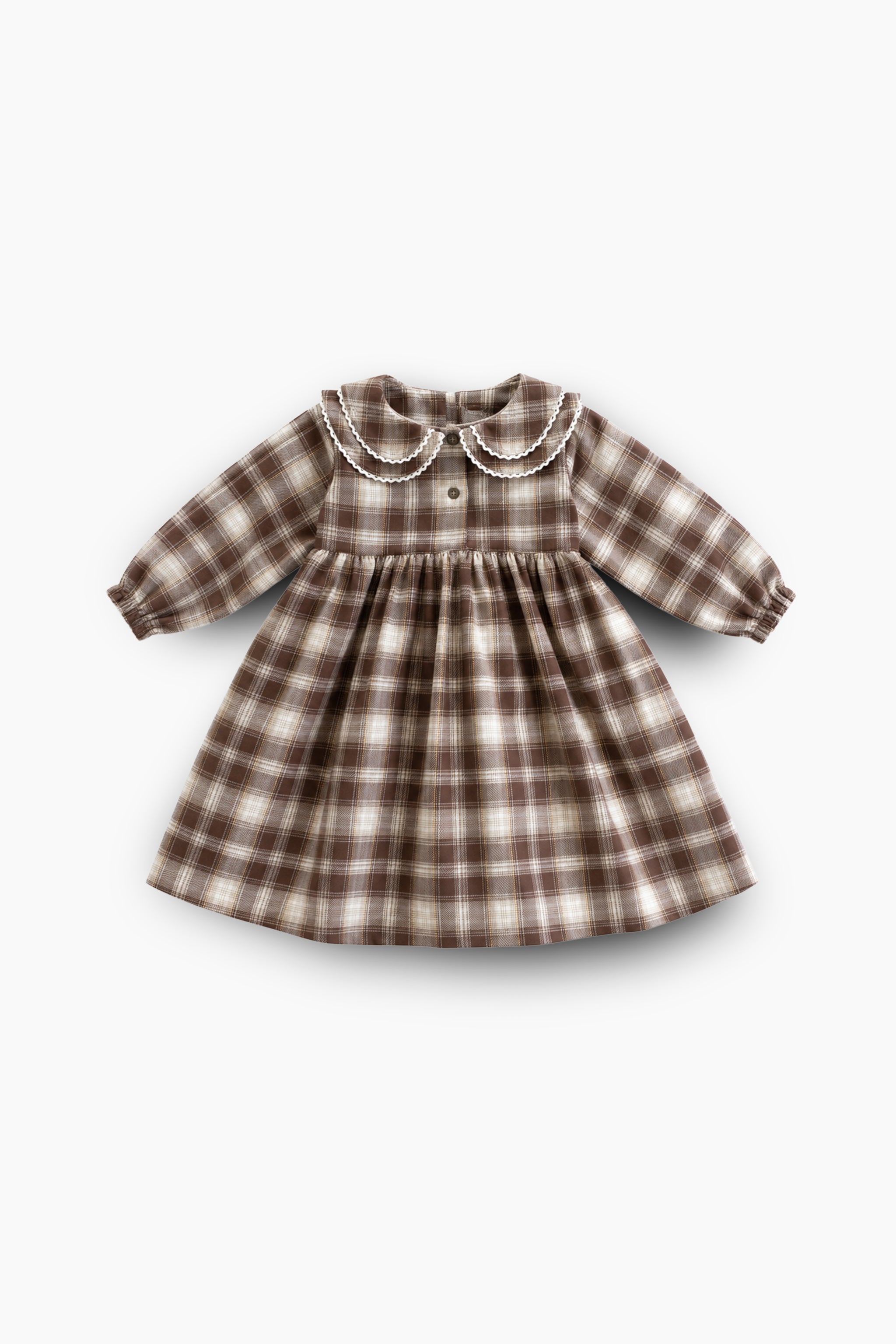 Double collar plaid frock