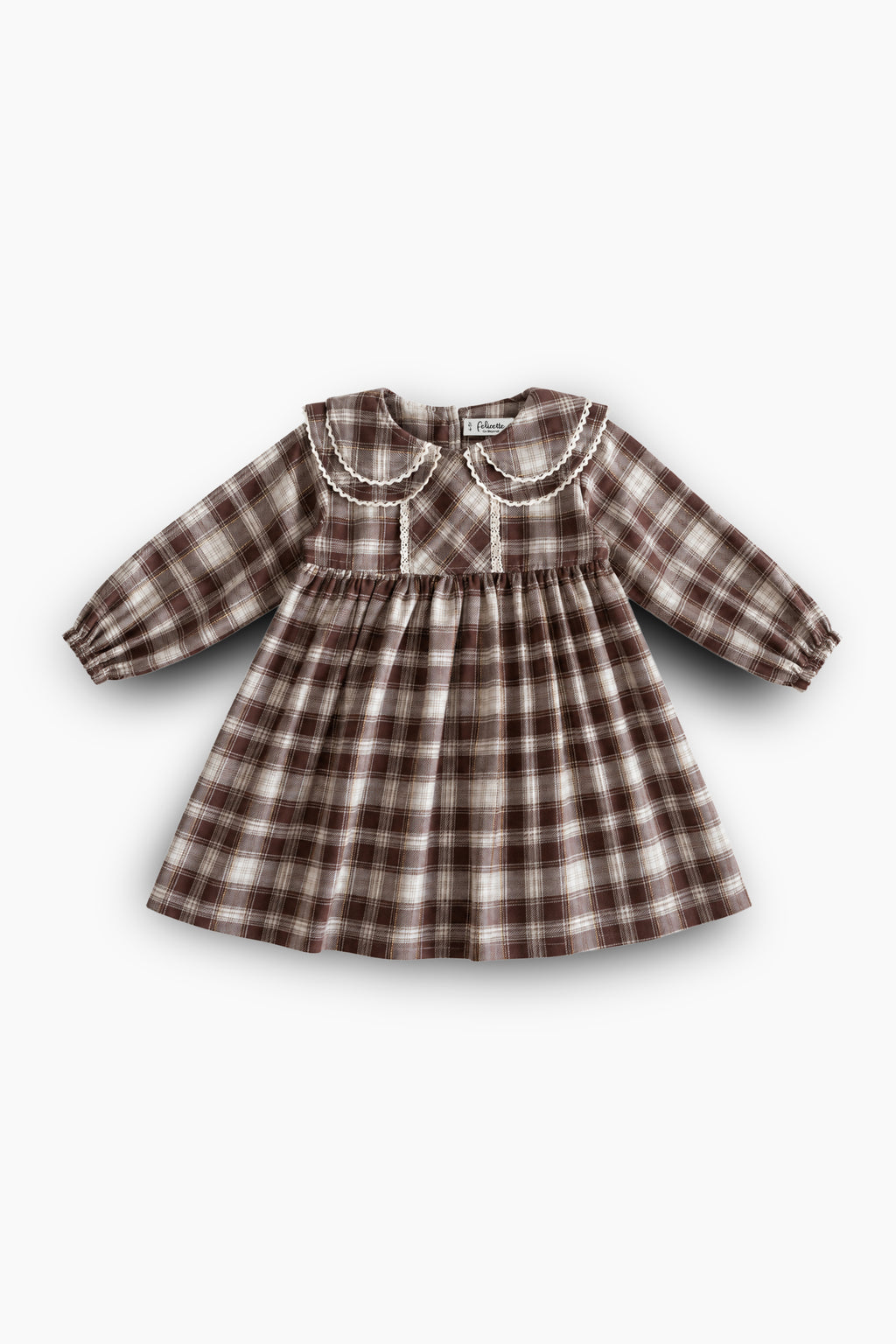 Double collar plaid frock
