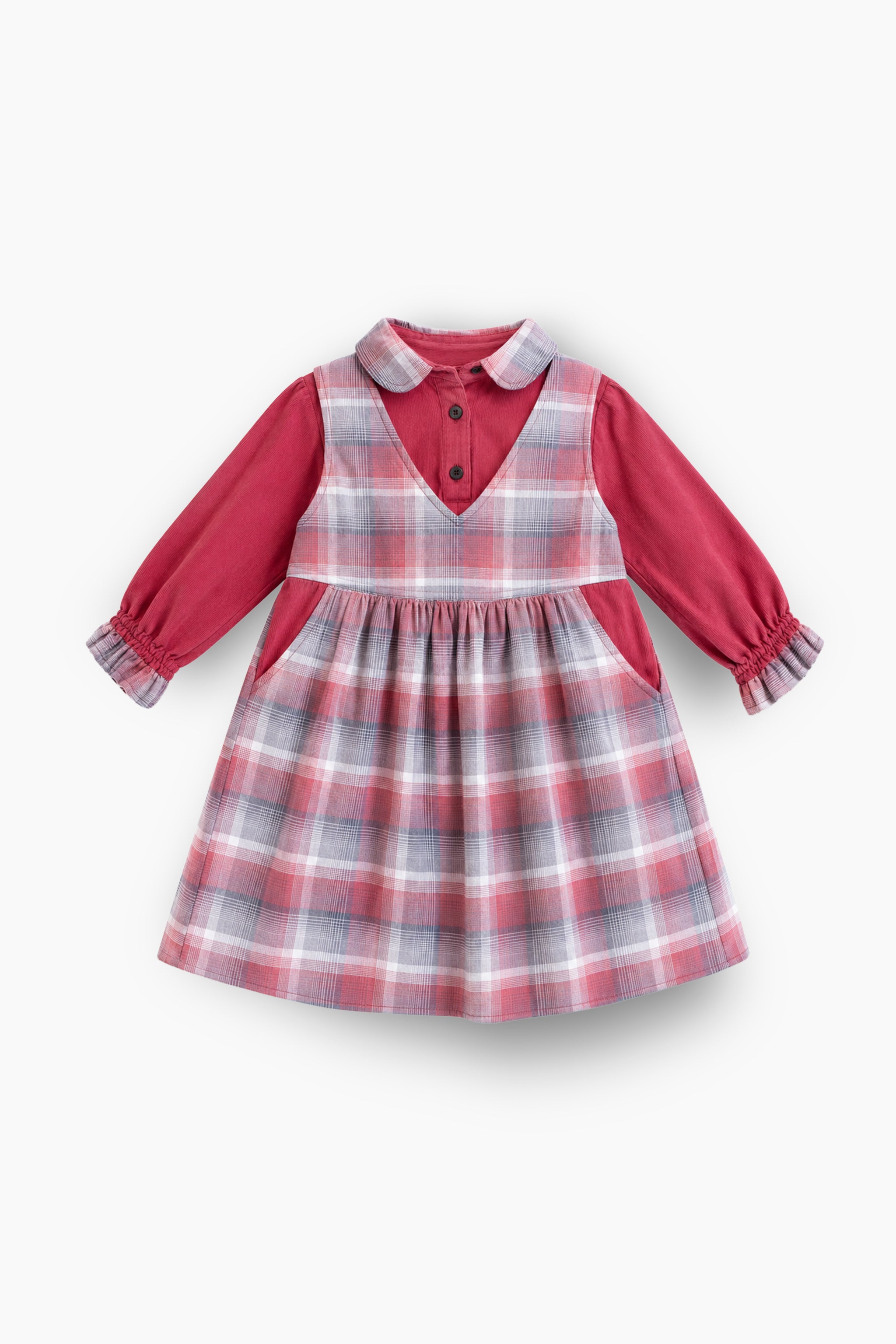 Vintage Check Pinafore