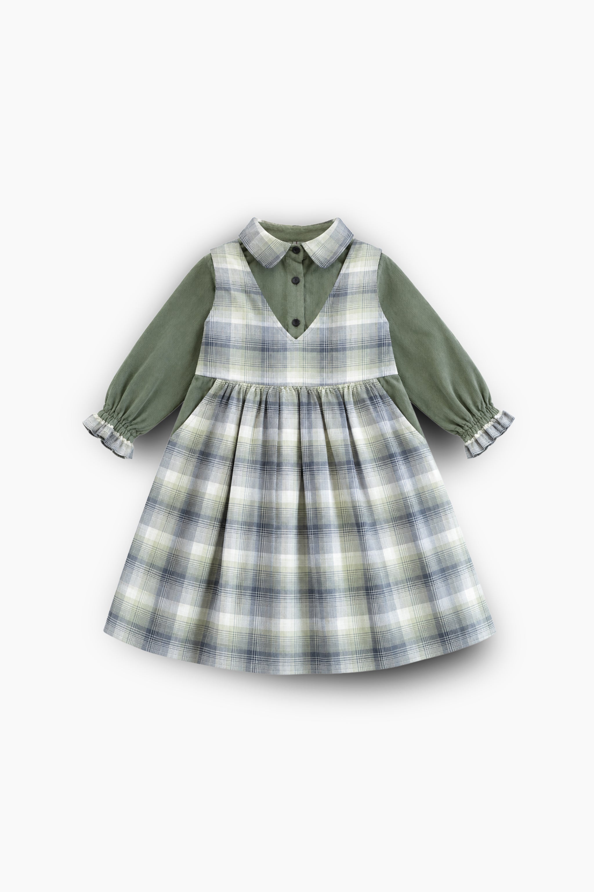 Vintage Check Pinafore