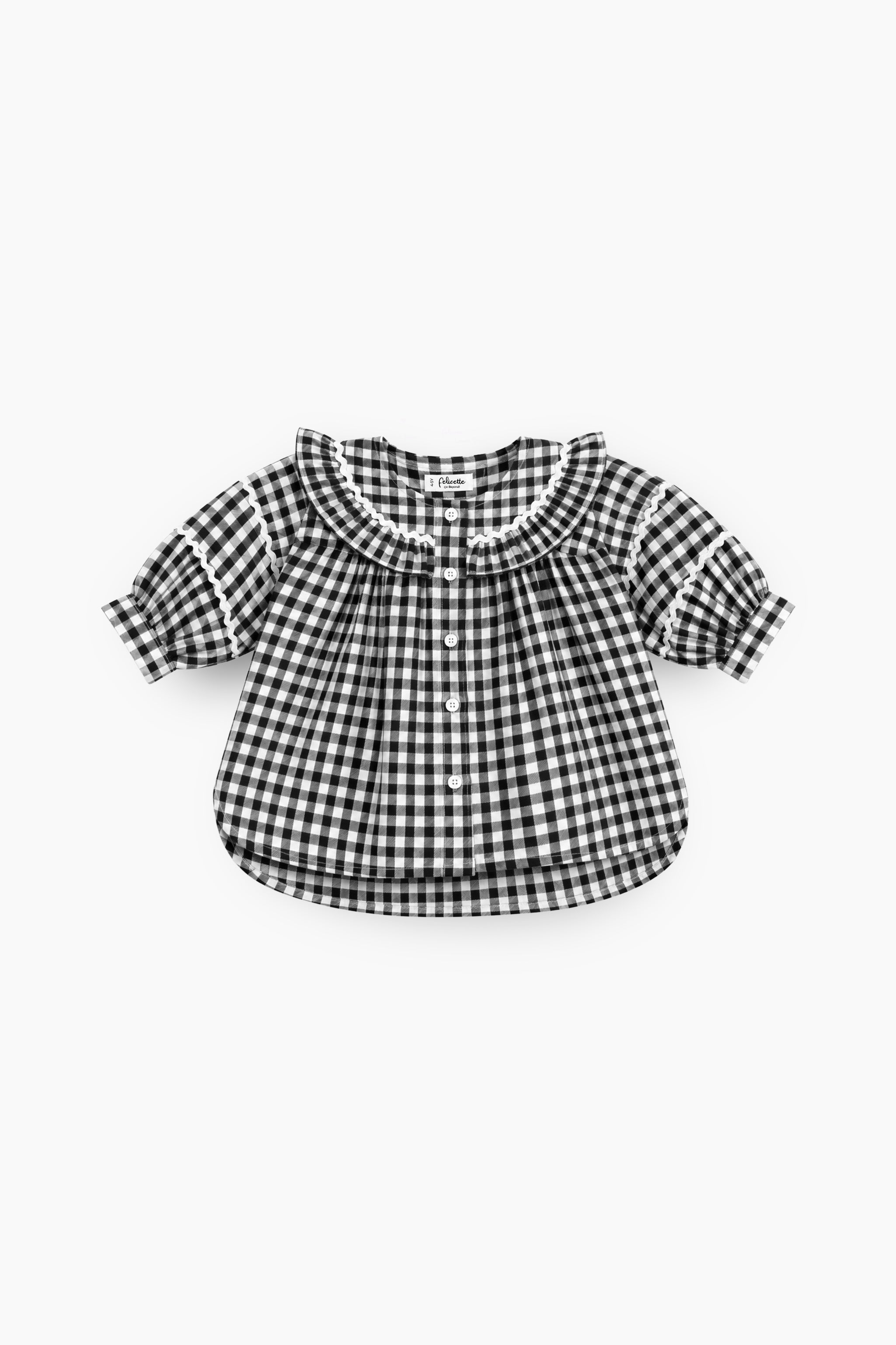Lacy Check Top
