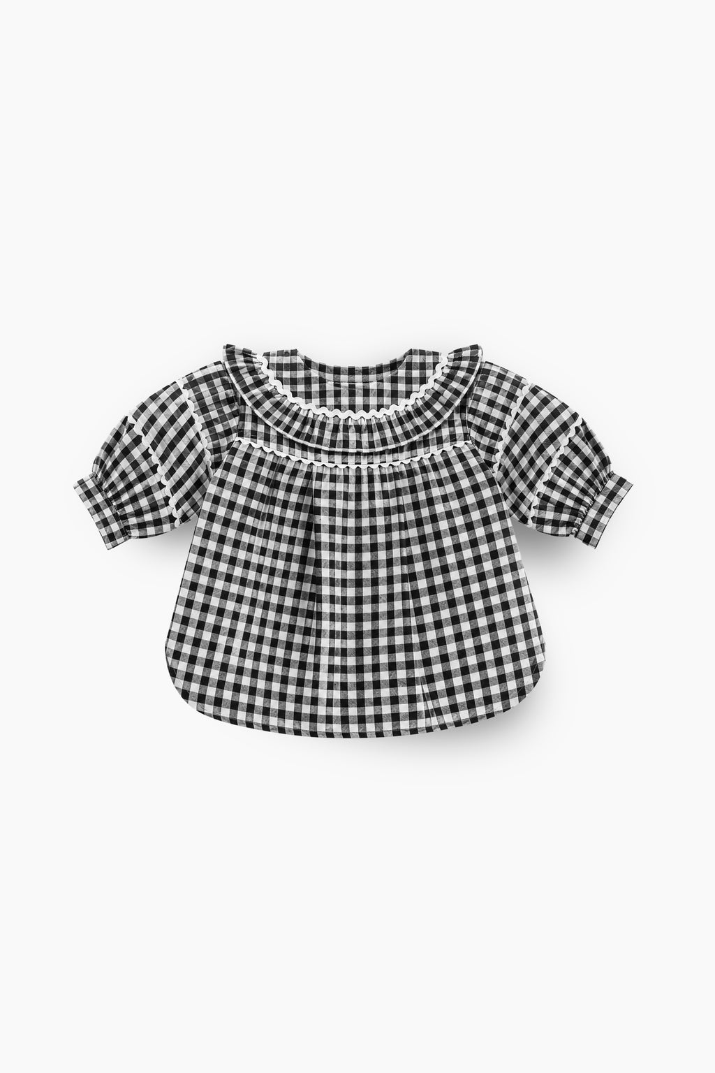 Lacy Check Top