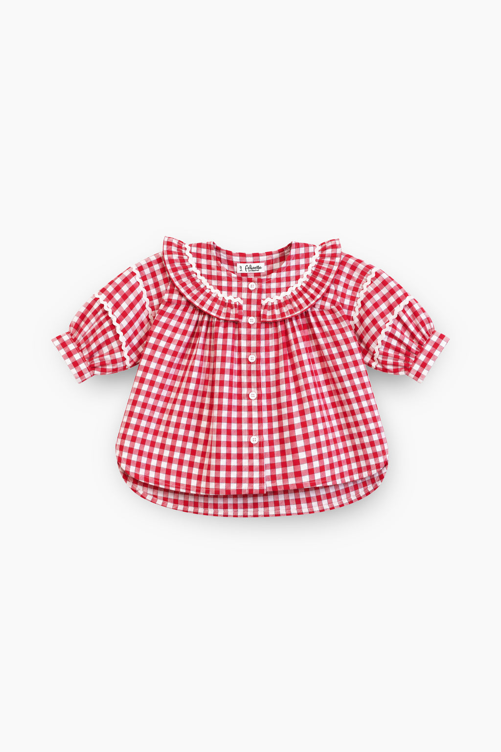Lacy Check Top