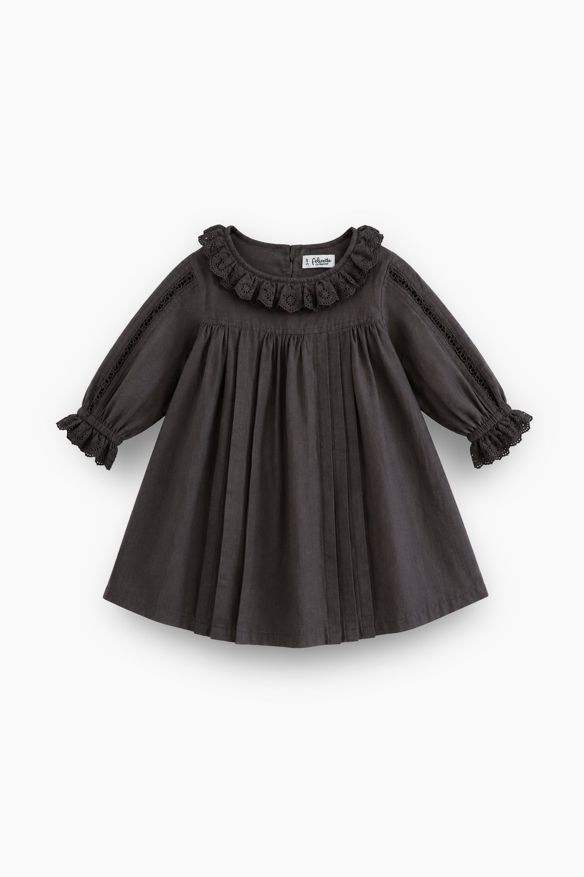 Pintuck lace frock