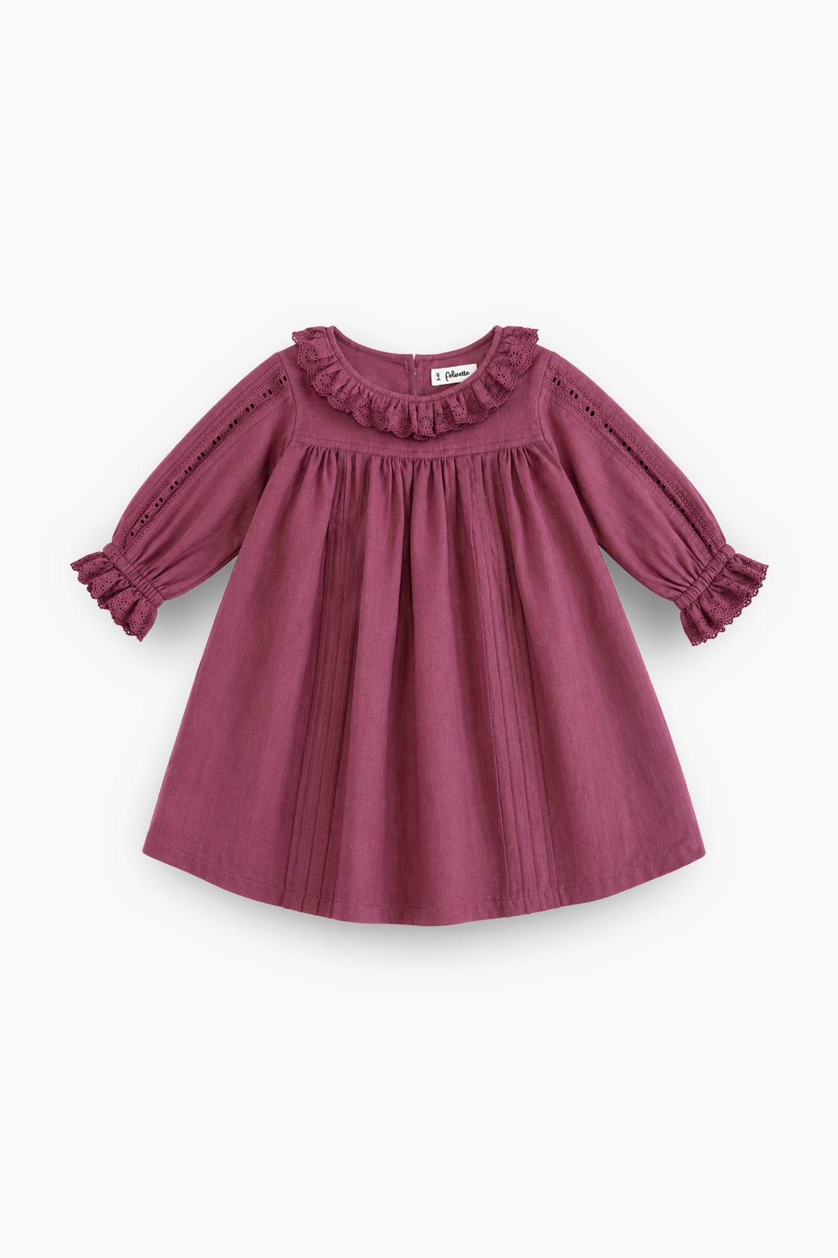 Pintuck lace frock