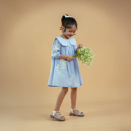 Cambric Gathered Dress