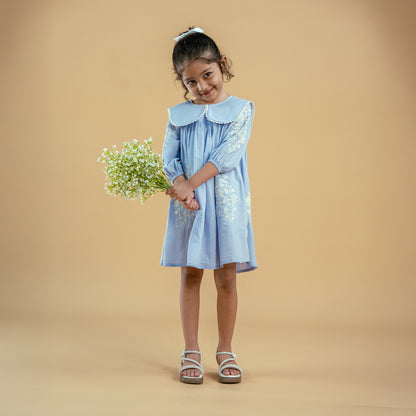 Cambric Gathered Dress