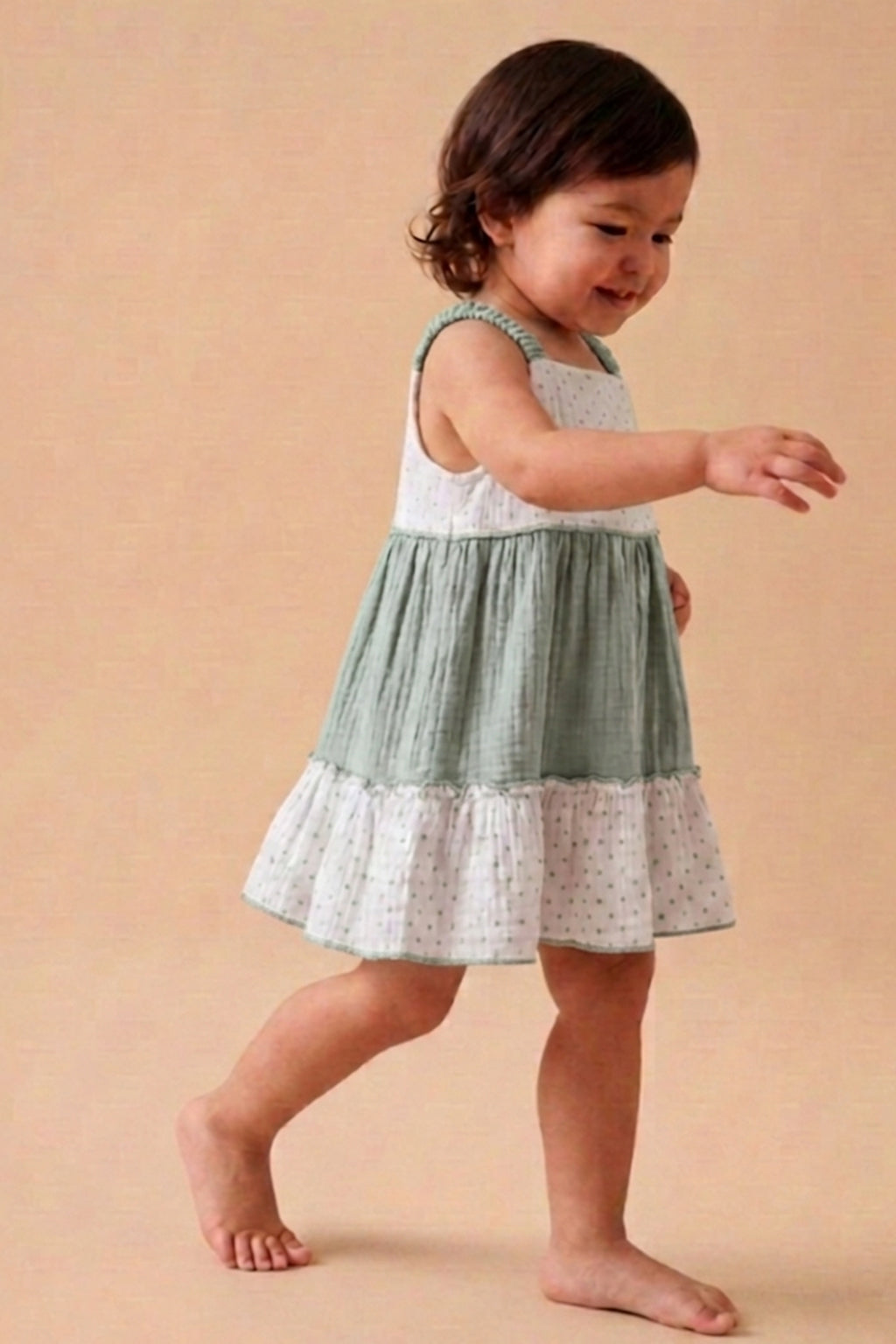 Layered Muslin Frock