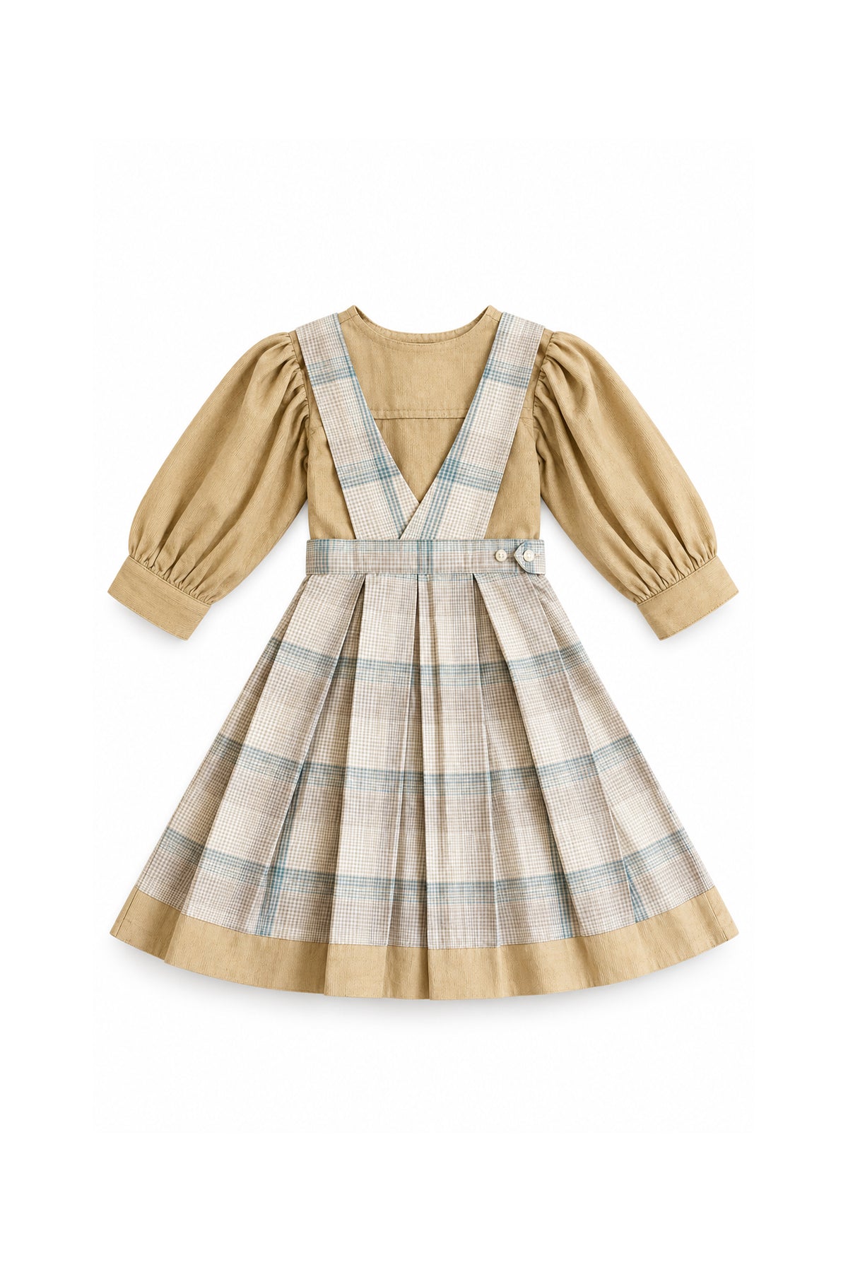 Cordy Check Pinafore