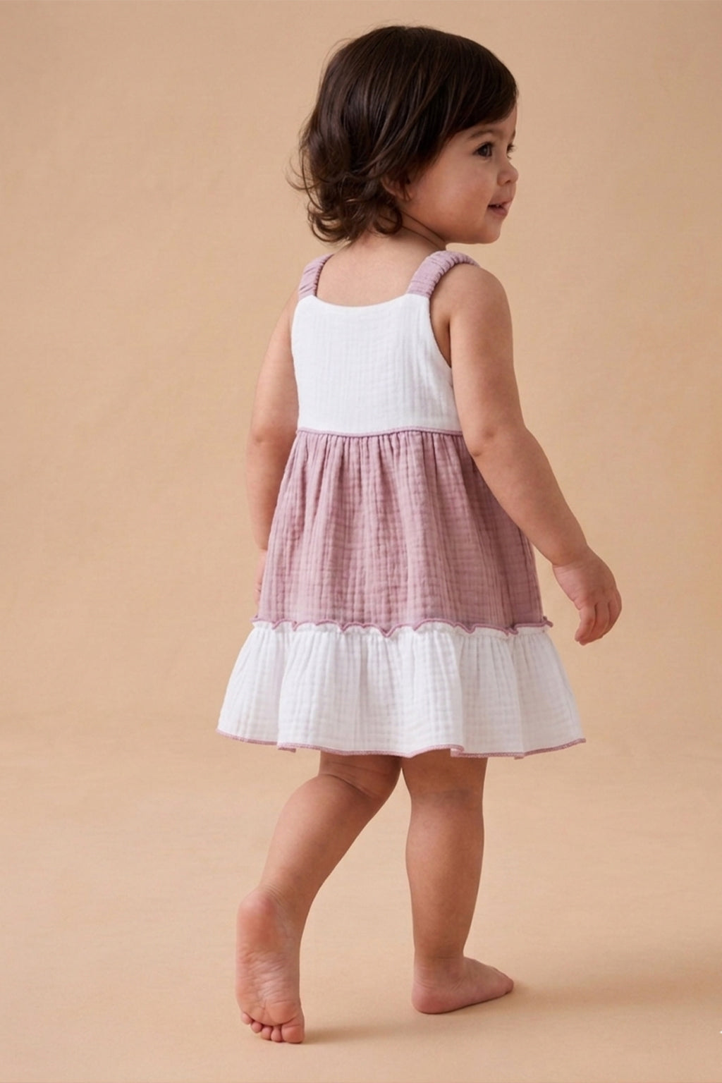 Layered Muslin Frock
