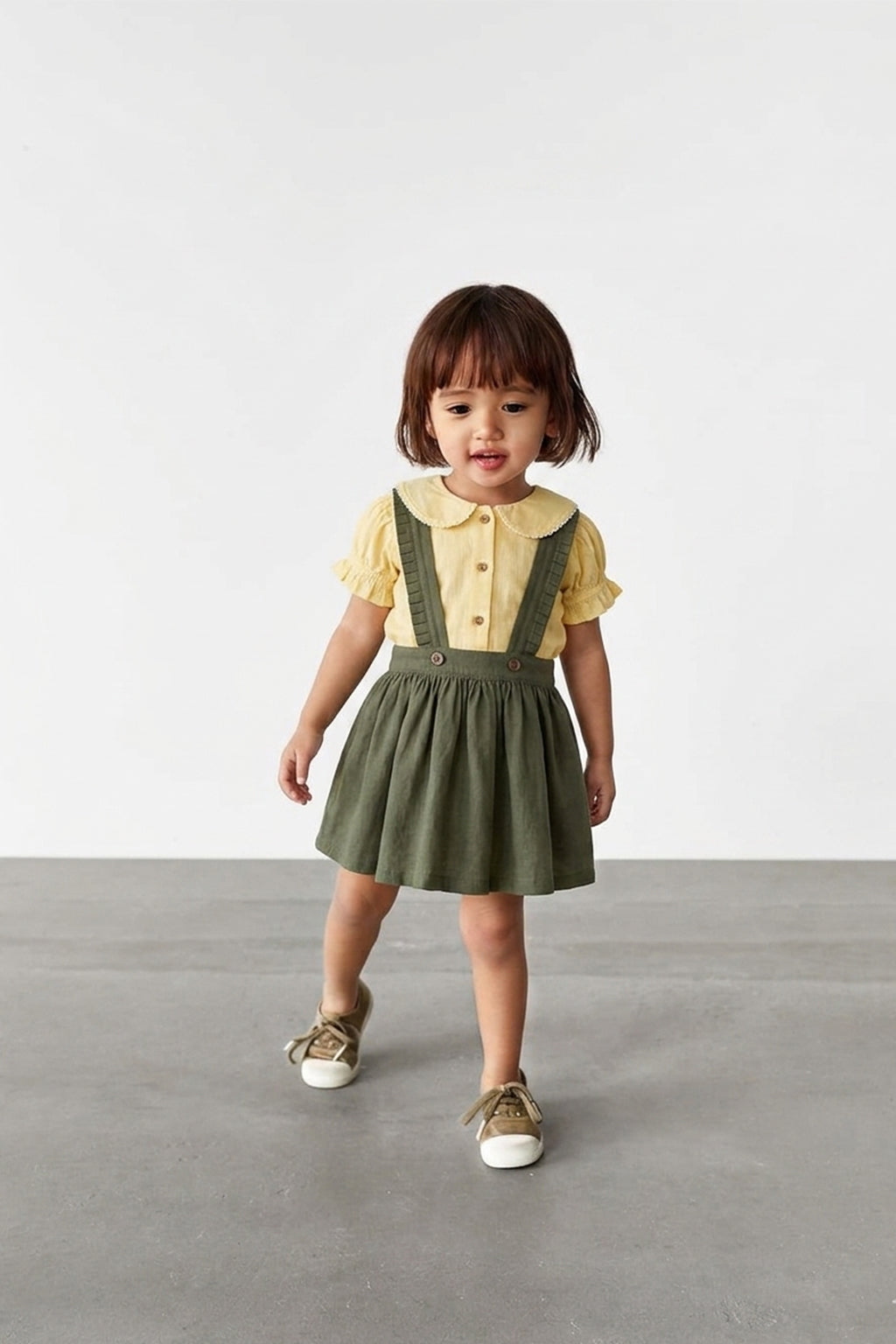 Little Pleat Pinafore