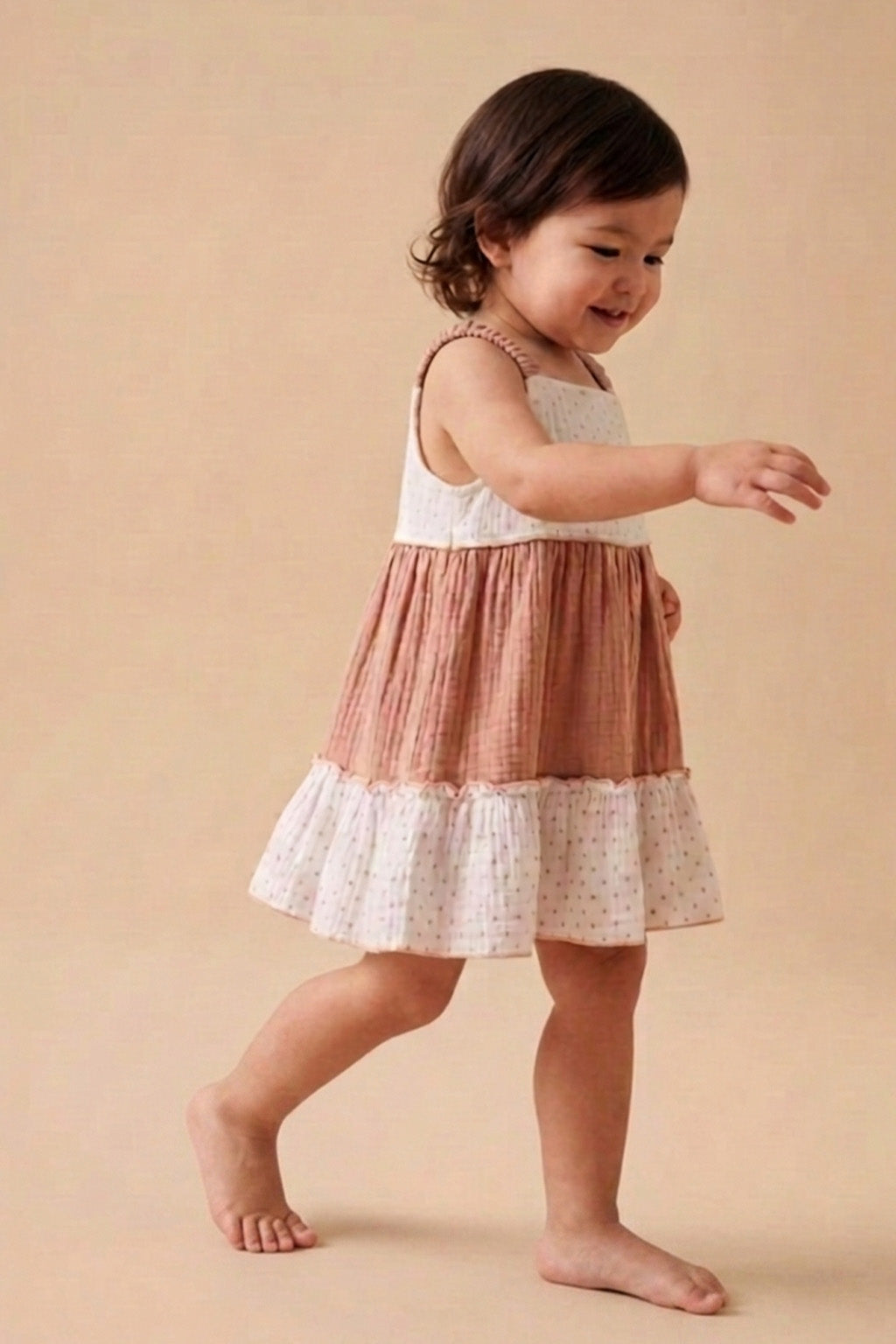 Layered Muslin Frock