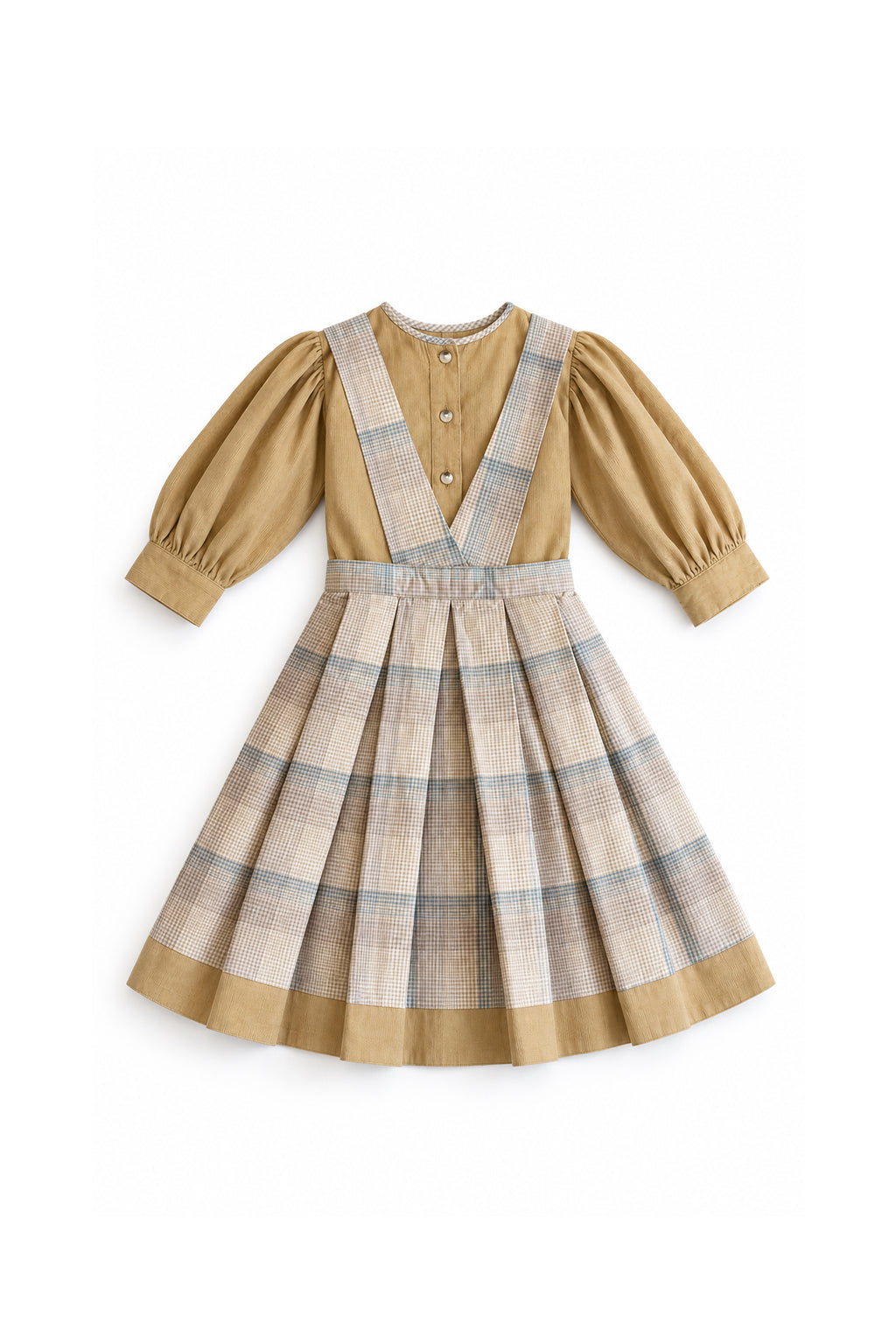 Cordy Check Pinafore