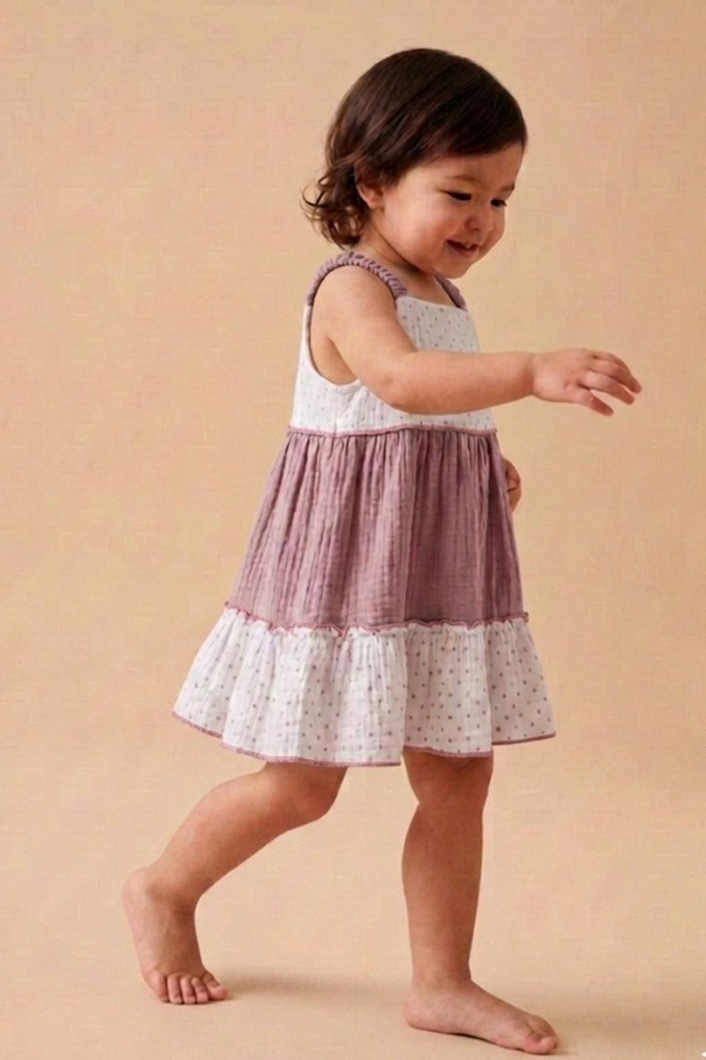 Layered Muslin Frock