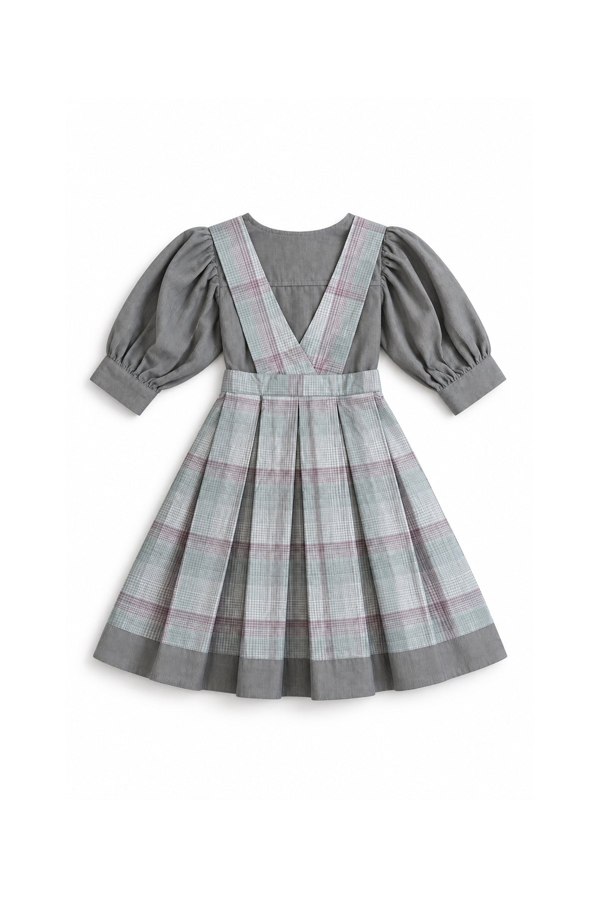 Cordy Check Pinafore