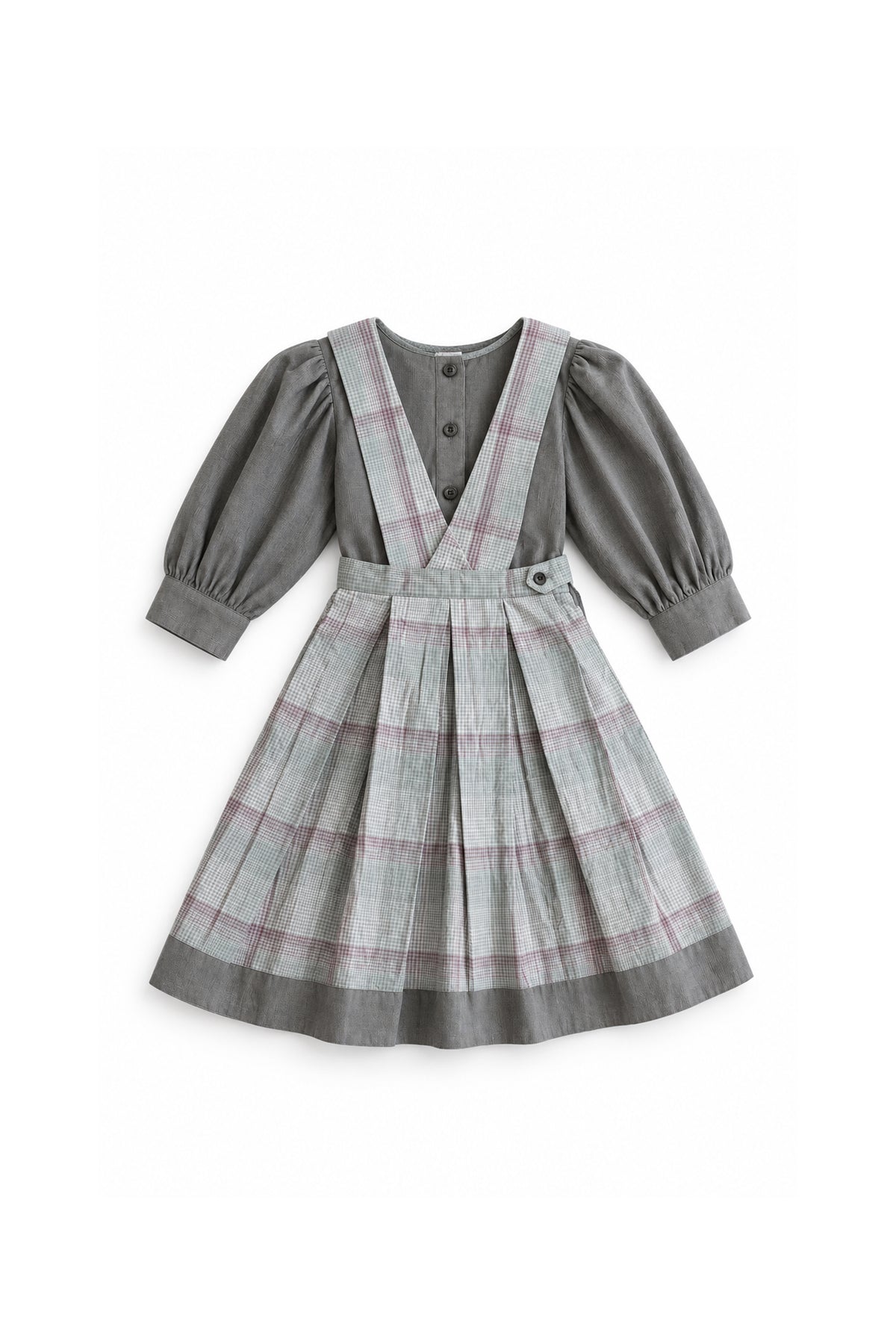 Cordy Check Pinafore