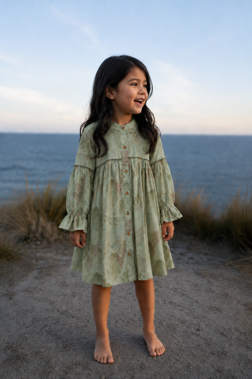 Leafy Print Frock
