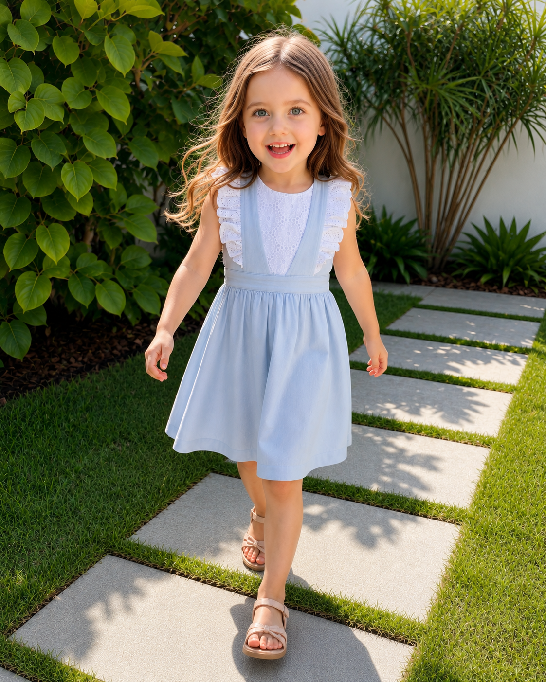 Cotton pearl frock