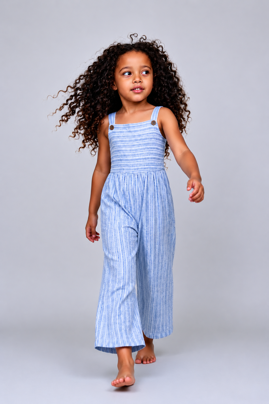 Button Strap Jumpsuit