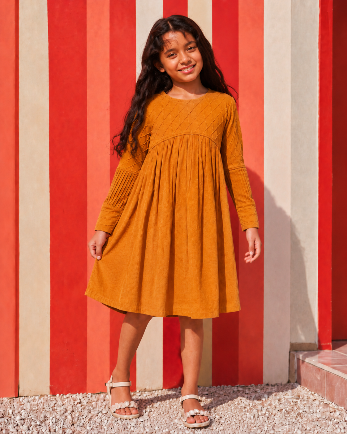 Corduroy PinTuck Frock