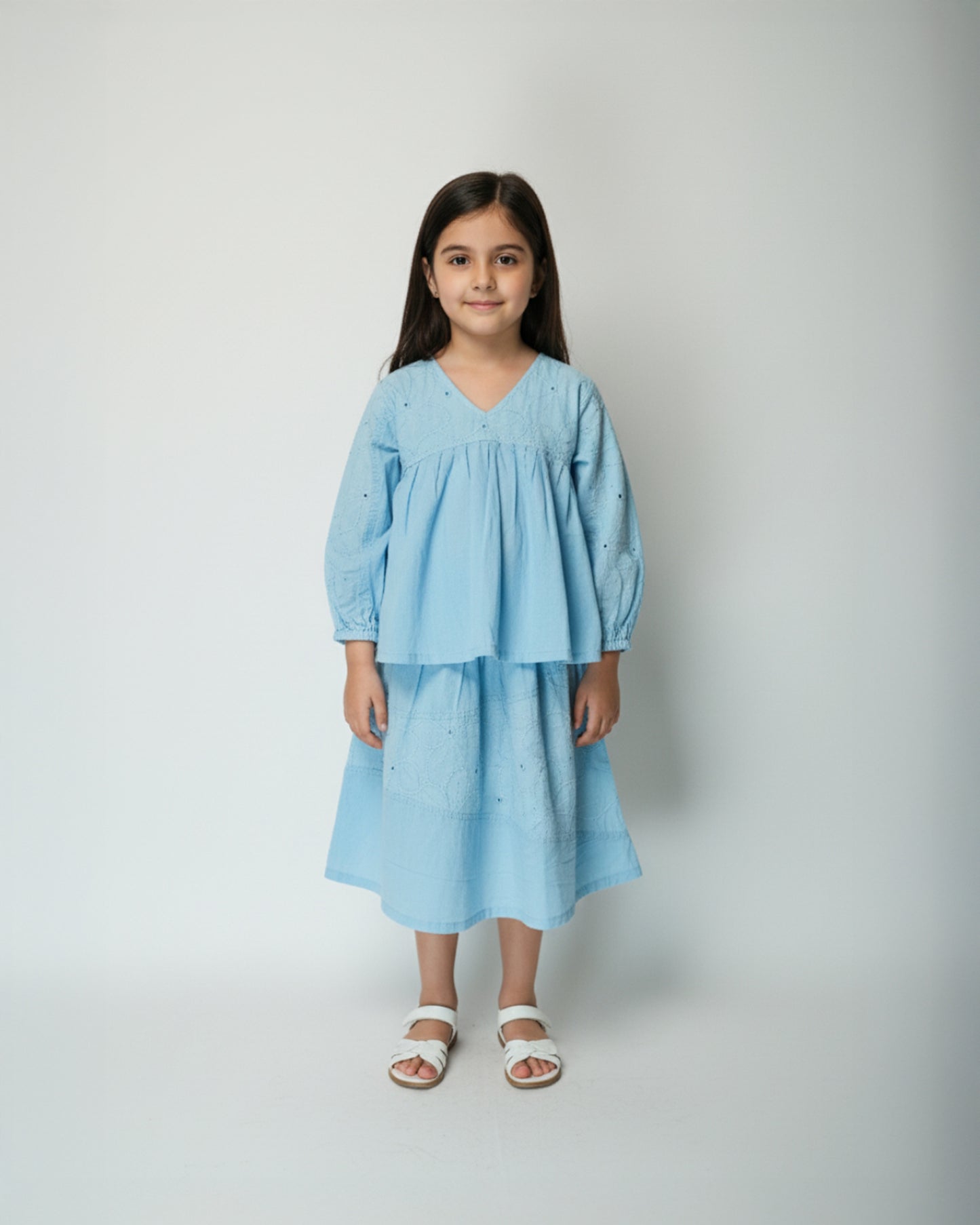 Embroidered Skirt Set