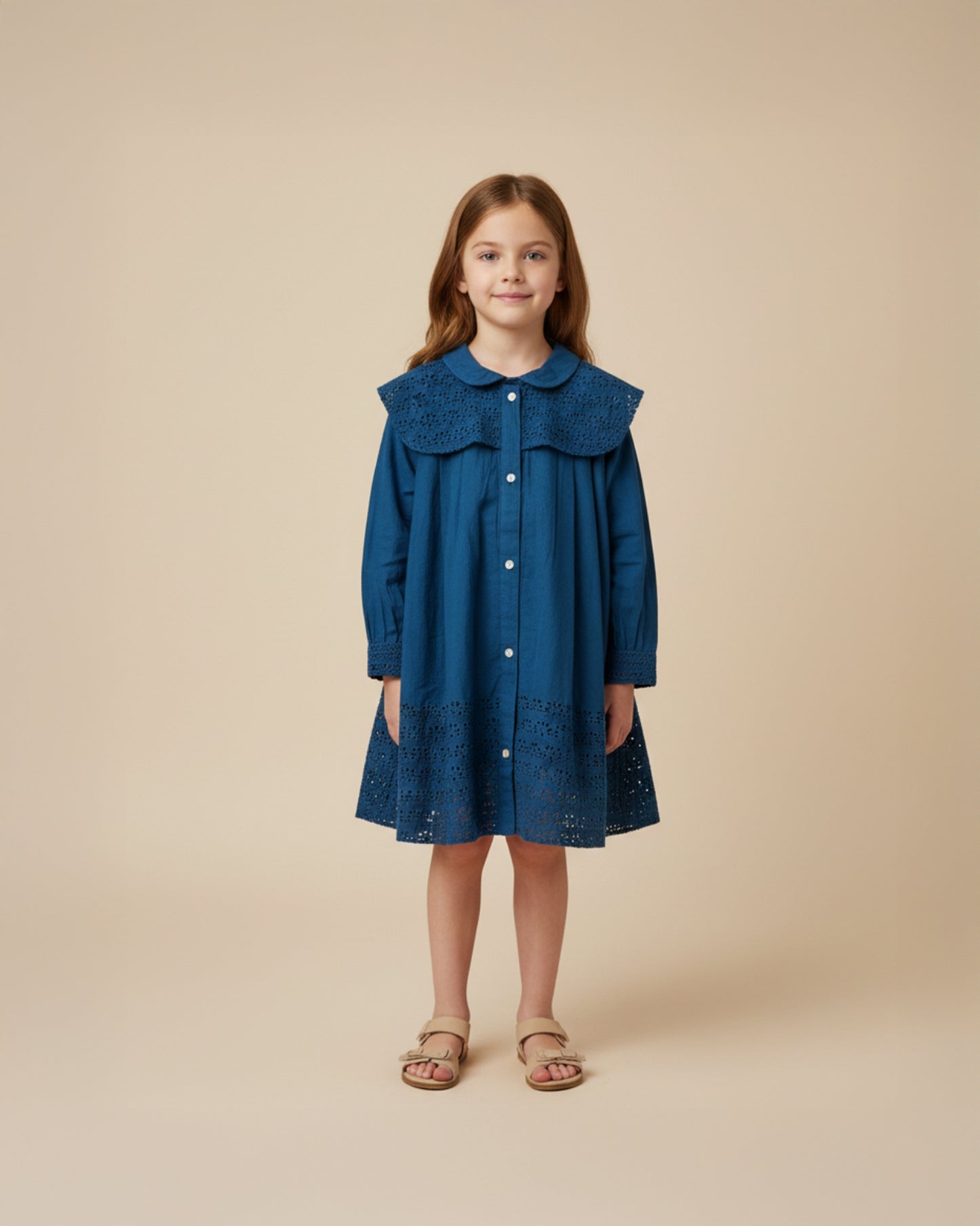 Eyelet Shirt Dress