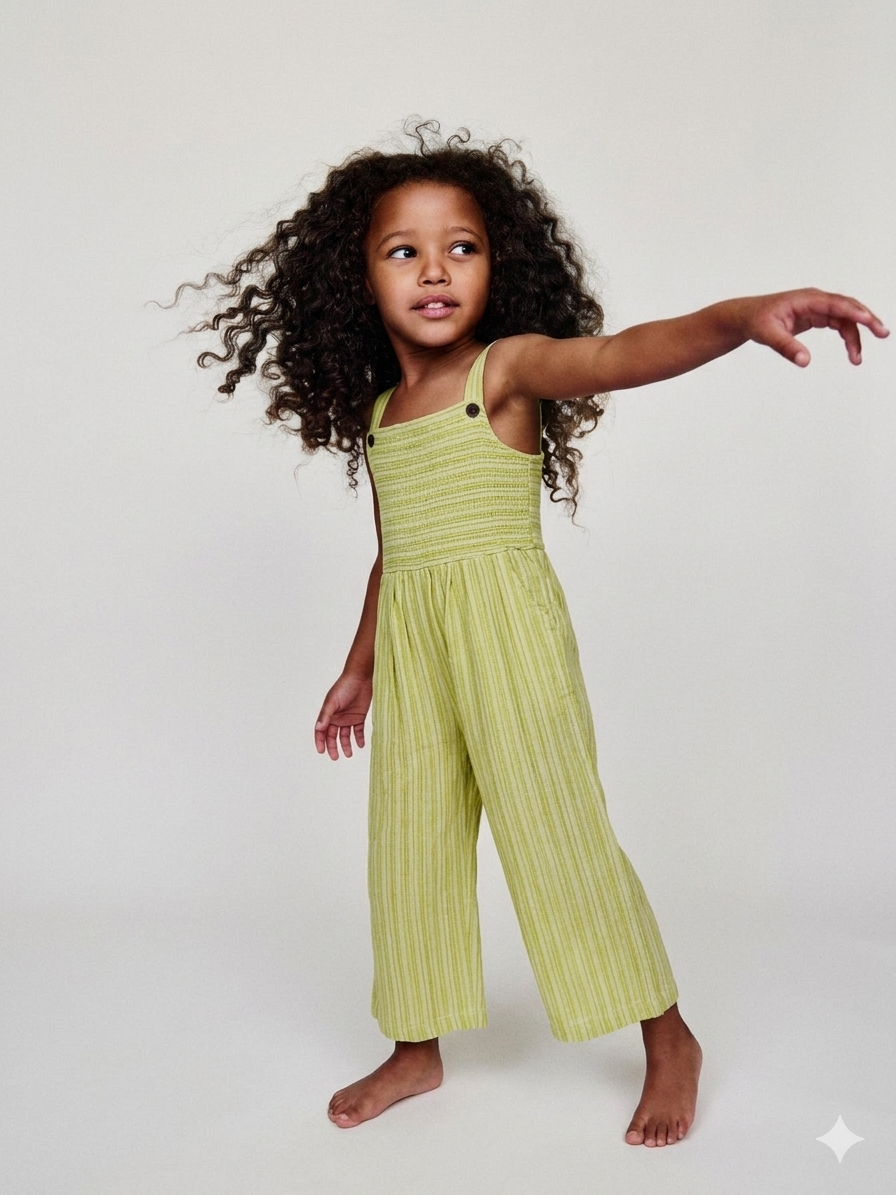 Button Strap Jumpsuit