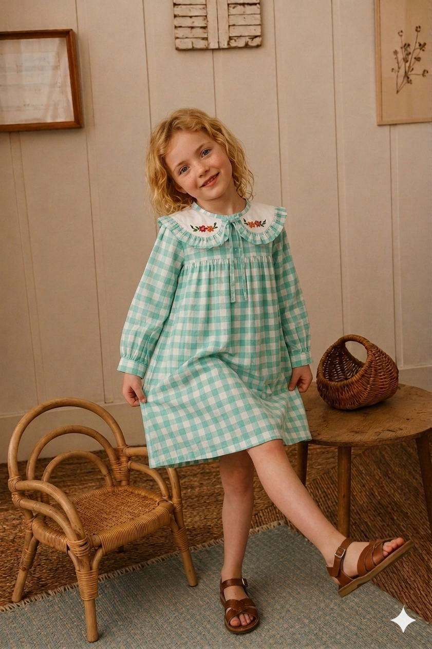 Check Bloom Frock
