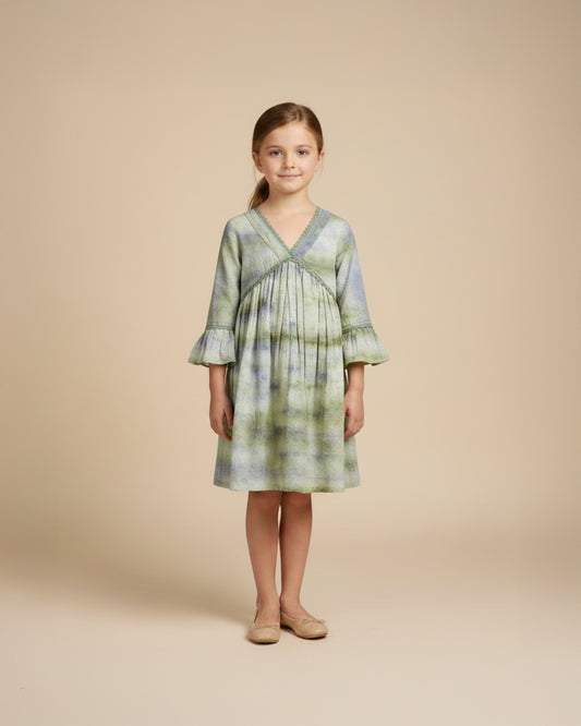 Gradient Blossom Dress