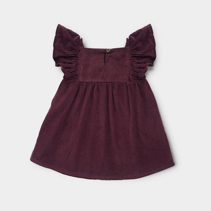 Maroon Corduroy Frock