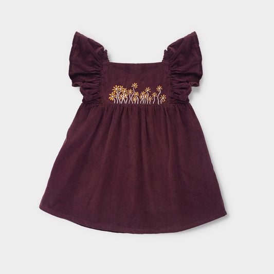 Maroon Corduroy Frock