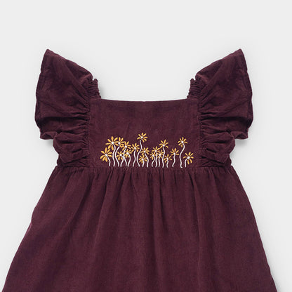 Maroon Corduroy Frock